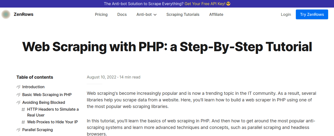 Php Web Crawler Tutorials For June 2024 Potent Pages 3578