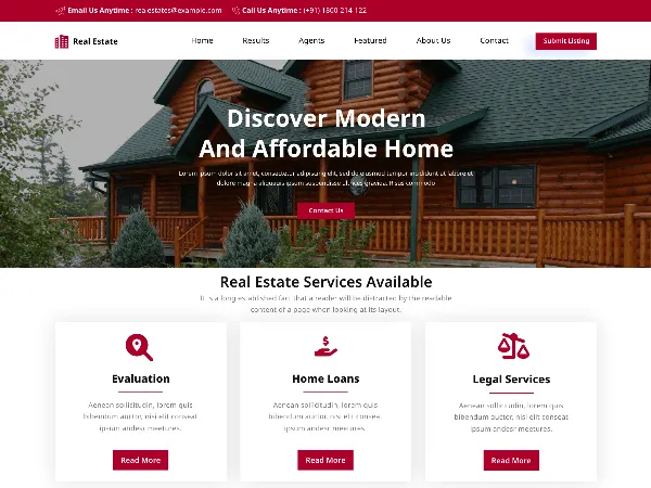 Real Estate Escrow is a recommended free GPL-licensed WordPress theme available on wordpress.org.