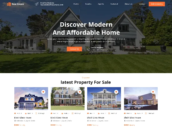 Real Estate Management is a recommended free GPL-licensed WordPress theme available on wordpress.org.