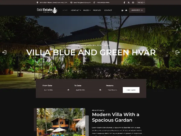 Real Estate Dark House is a recommended free GPL-licensed WordPress theme available on wordpress.org.
