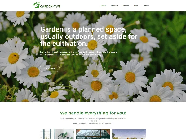 Garden Elementor is a recommended free GPL-licensed WordPress theme available on wordpress.org.