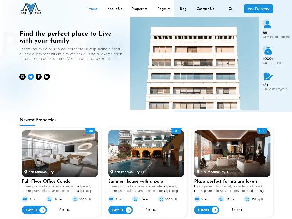 FSE Real Estate is a recommended free GPL-licensed WordPress theme available on wordpress.org.