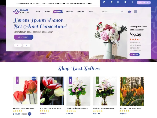 Florist Flower Shop is a recommended free GPL-licensed WordPress theme available on wordpress.org.