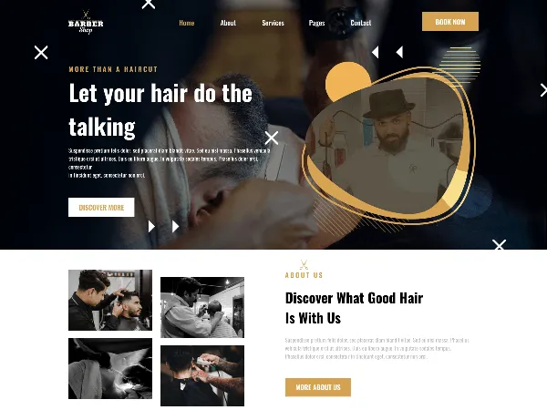 Classic Barbershop is a recommended free GPL-licensed WordPress theme available on wordpress.org.