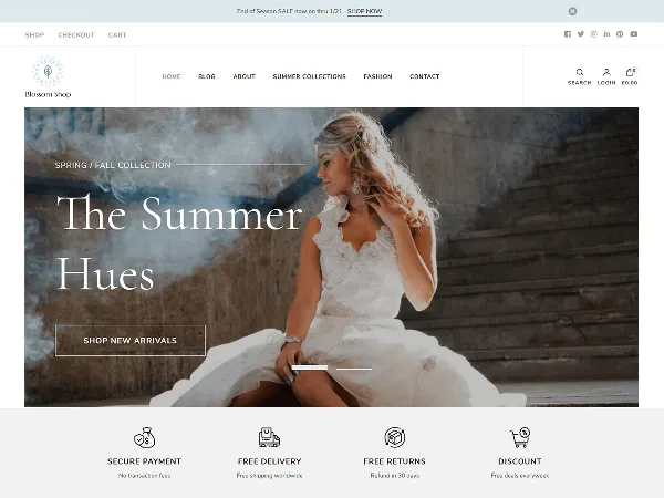 Blossom Shop is a recommended free GPL-licensed WordPress theme available on wordpress.org.