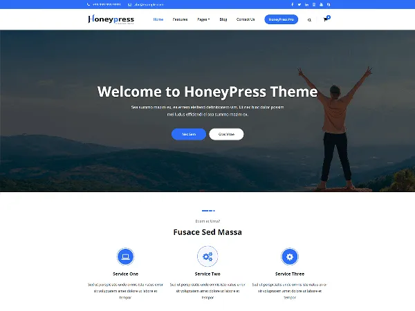 HoneyPress is a recommended free GPL-licensed WordPress theme available on wordpress.org.
