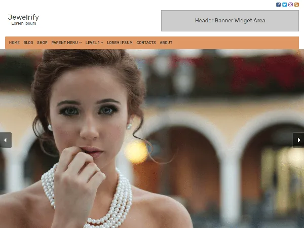 Jewelrify is a recommended free GPL-licensed WordPress theme available on wordpress.org.