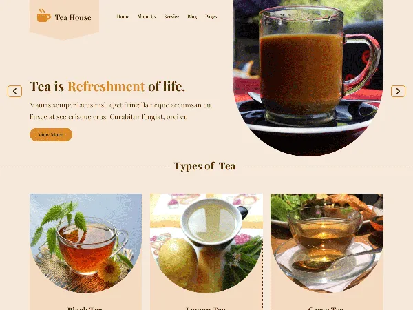 Tea Cafe is a recommended free GPL-licensed WordPress theme available on wordpress.org.