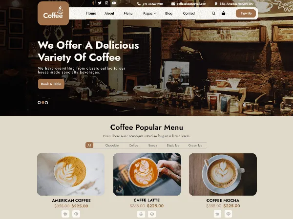 Cafe Elementor is a recommended free GPL-licensed WordPress theme available on wordpress.org.