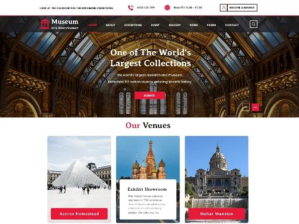 Art Gallery Museum is a recommended free GPL-licensed WordPress theme available on wordpress.org.