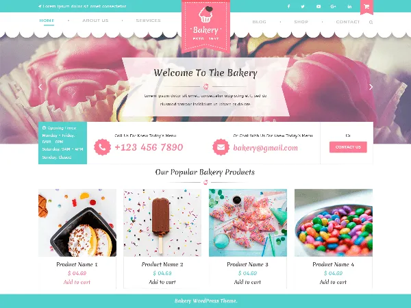 VW Bakery is a recommended free GPL-licensed WordPress theme available on wordpress.org.